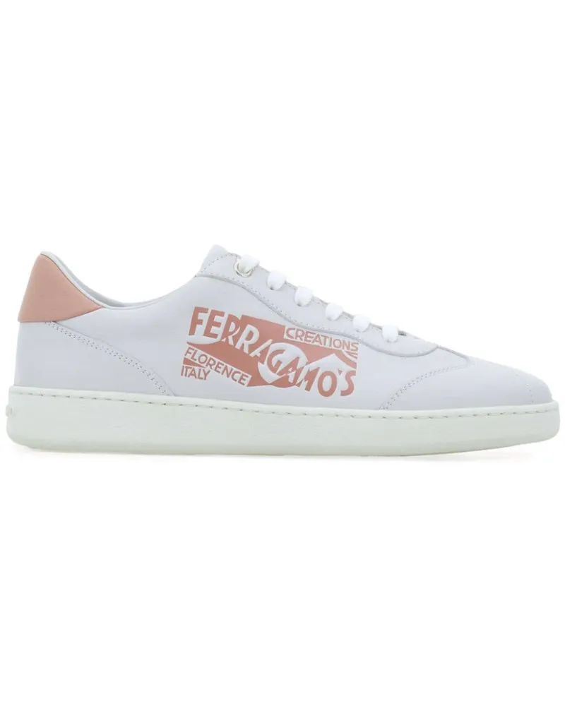 Ferragamo Sneakers mit Venna-Logo Rosa