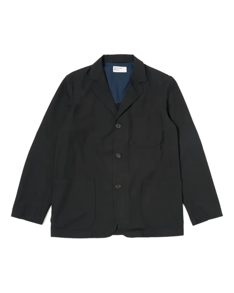 Universal Works Jacke mit drei Knöpfen - Schwarz Schwarz