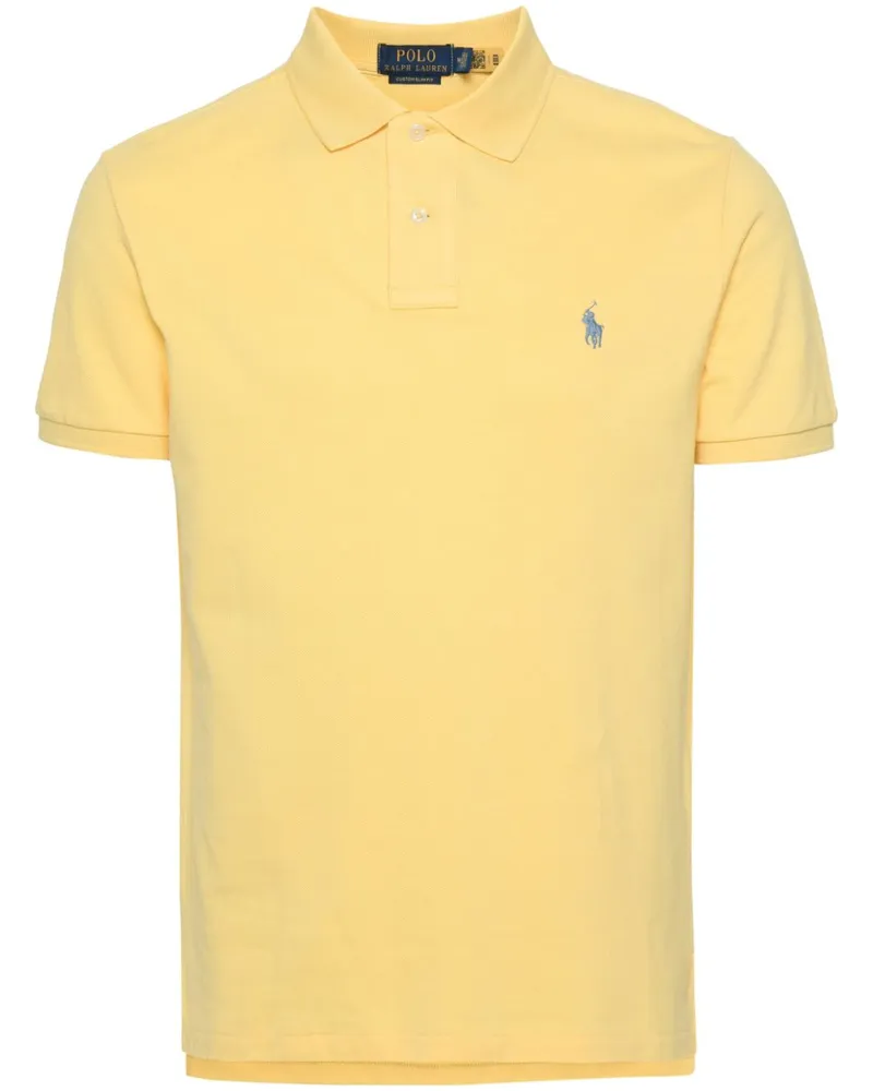 Ralph Lauren Poloshirt mit Polo Pony-Stickerei - Gelb Gelb