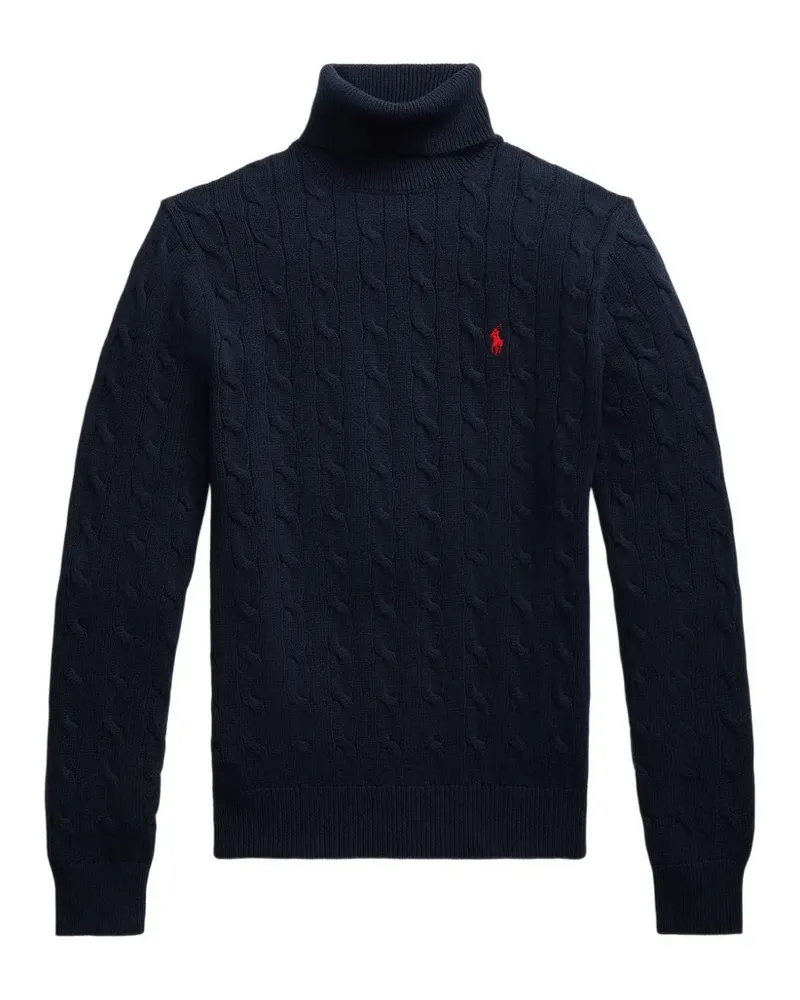Ralph Lauren cable-knit roll-neck sweater - Blau Blau