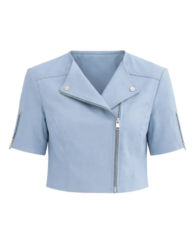 LAMARQUE Kirsi Cropped-Lederjacke - Blau Blau