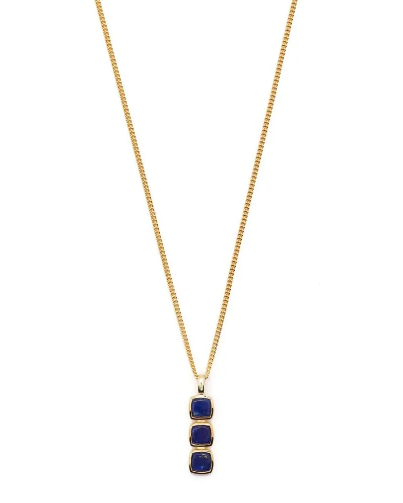 Tom Wood Mini Cushion Halskette mit Lapislazuli-Anhänger - Gold Gold