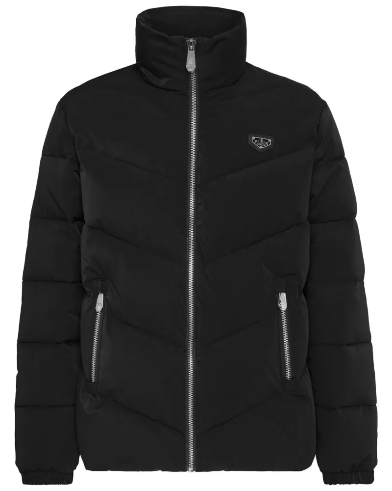 Philipp Plein Gefütterte Jacke - Schwarz Schwarz
