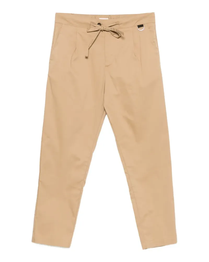 OFFICINA 36 drawstring-waist pleated trousers - Nude Nude