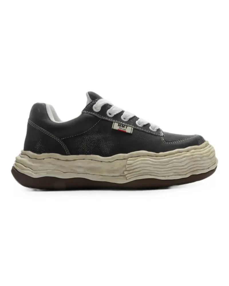 MIHARAYASUHIRO Oliver OG Sole Shrink Sneakers - Schwarz Schwarz