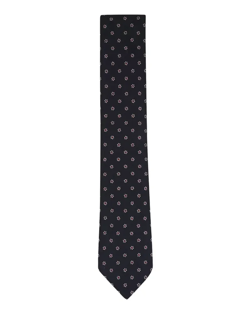 Ermenegildo Zegna floral-pattern tie - Blau Blau