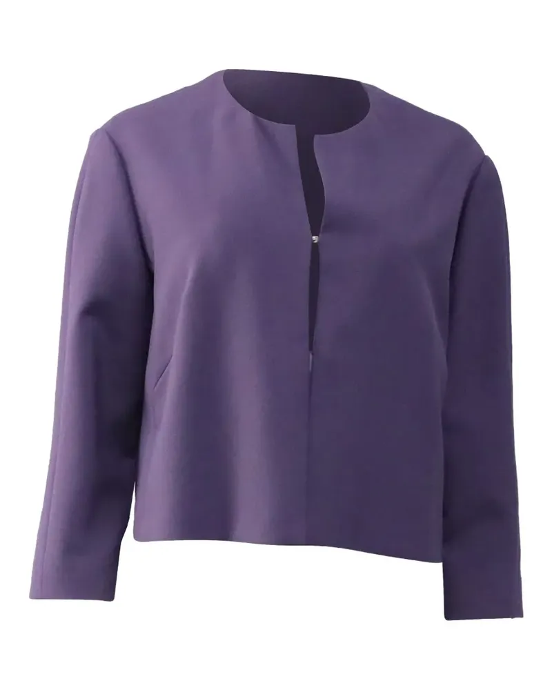 HUGO BOSS Jileky collarless blazer - Violett Violett