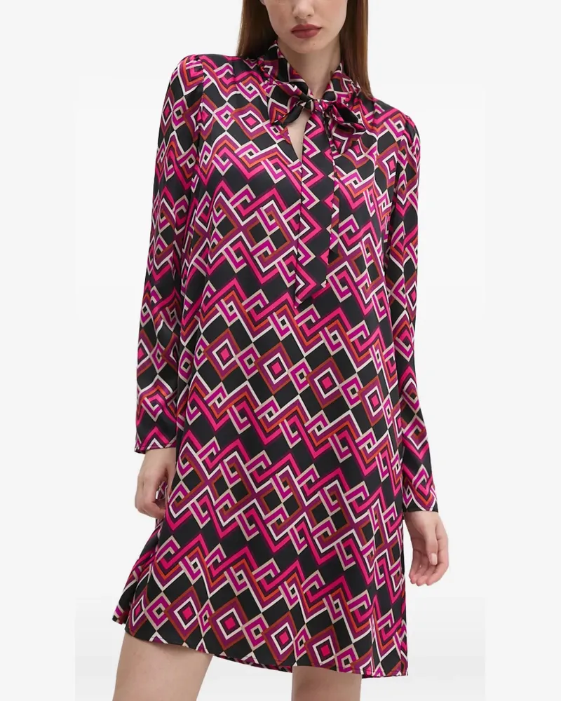 Joseph Ribkoff geometric-pattern mini dress - Schwarz Schwarz