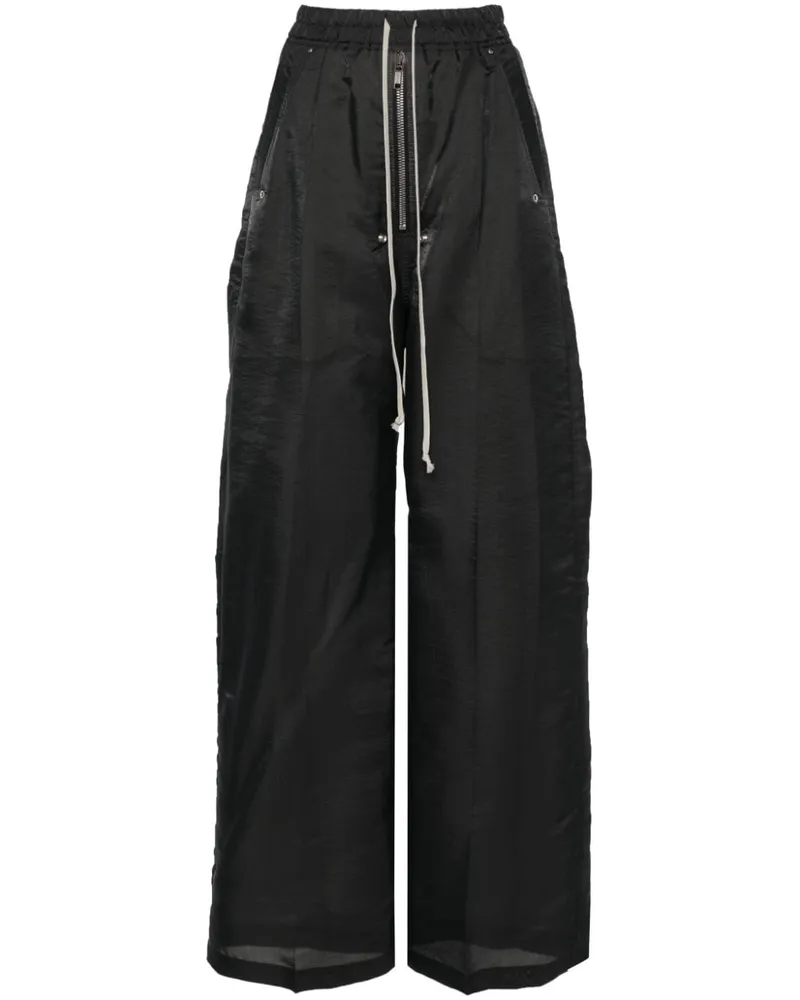 Rick Owens Hose mit Bügelfalten - Schwarz Schwarz