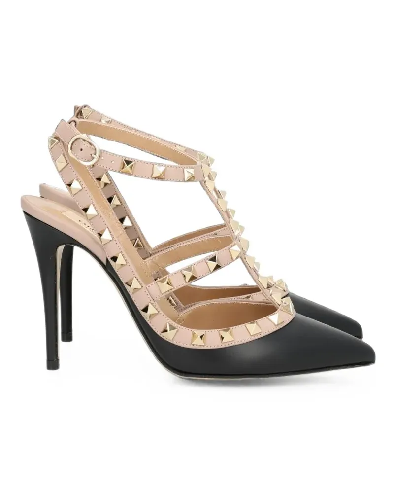 Valentino Garavani Rockstud Pumps 100mm - Schwarz Schwarz