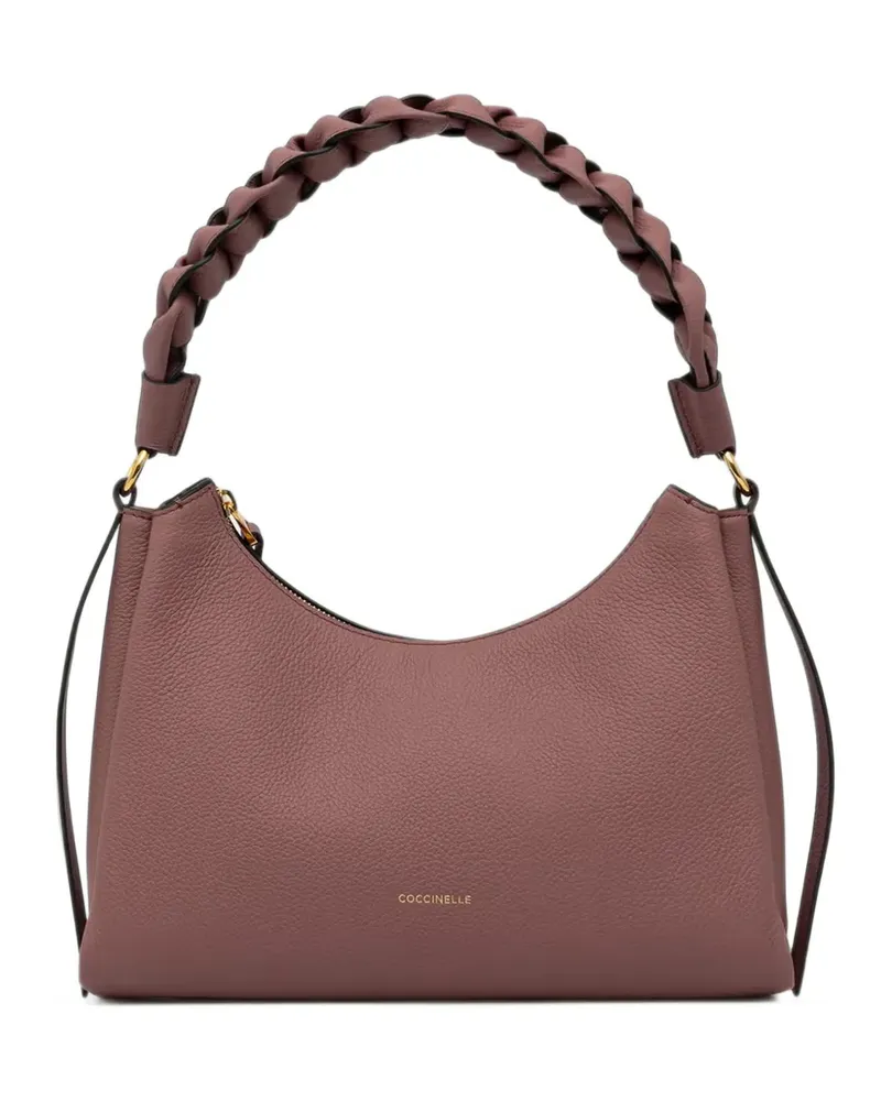 Coccinelle small Boheme braided-handle tote bag - Rosa Rosa