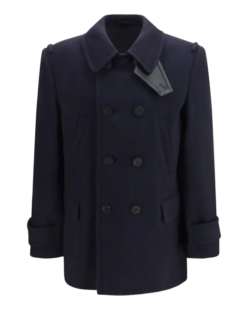 Burberry Woll-Kaschmir-Mantel - Blau Blau
