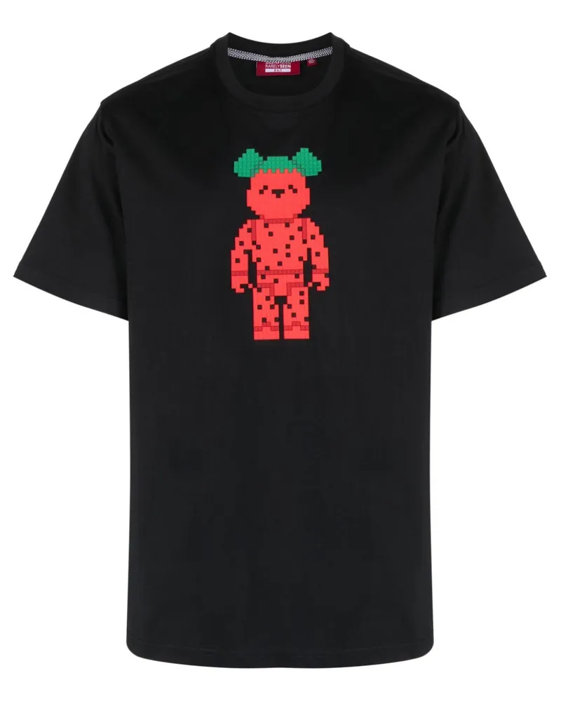 Mostly Heard Rarely Seen Slice of Melon Bear T-Shirt - Schwarz Schwarz