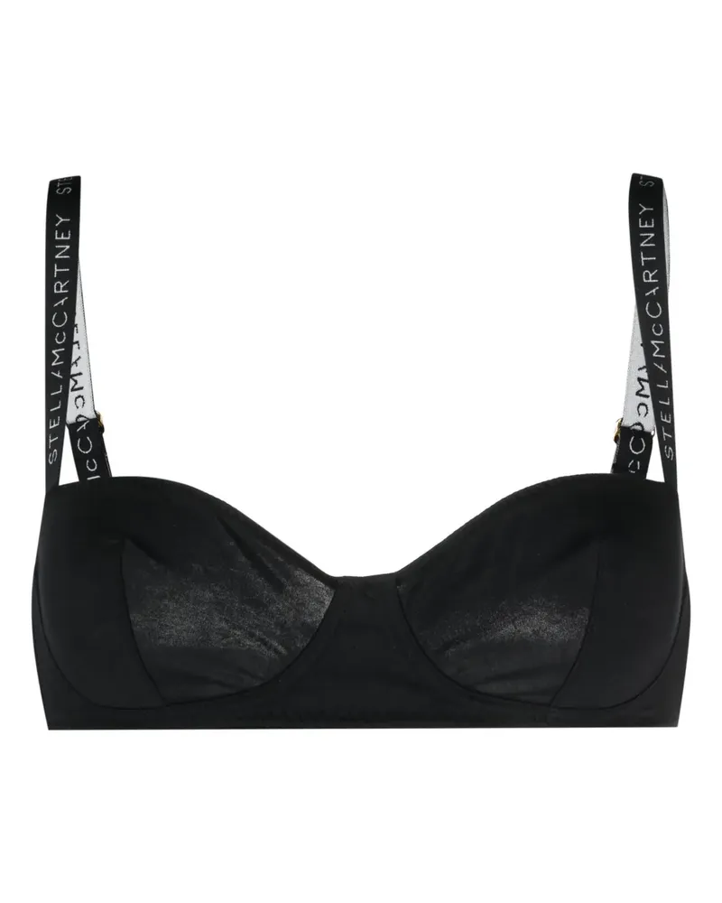 Stella McCartney BH mit Blumenspitze - Schwarz Schwarz