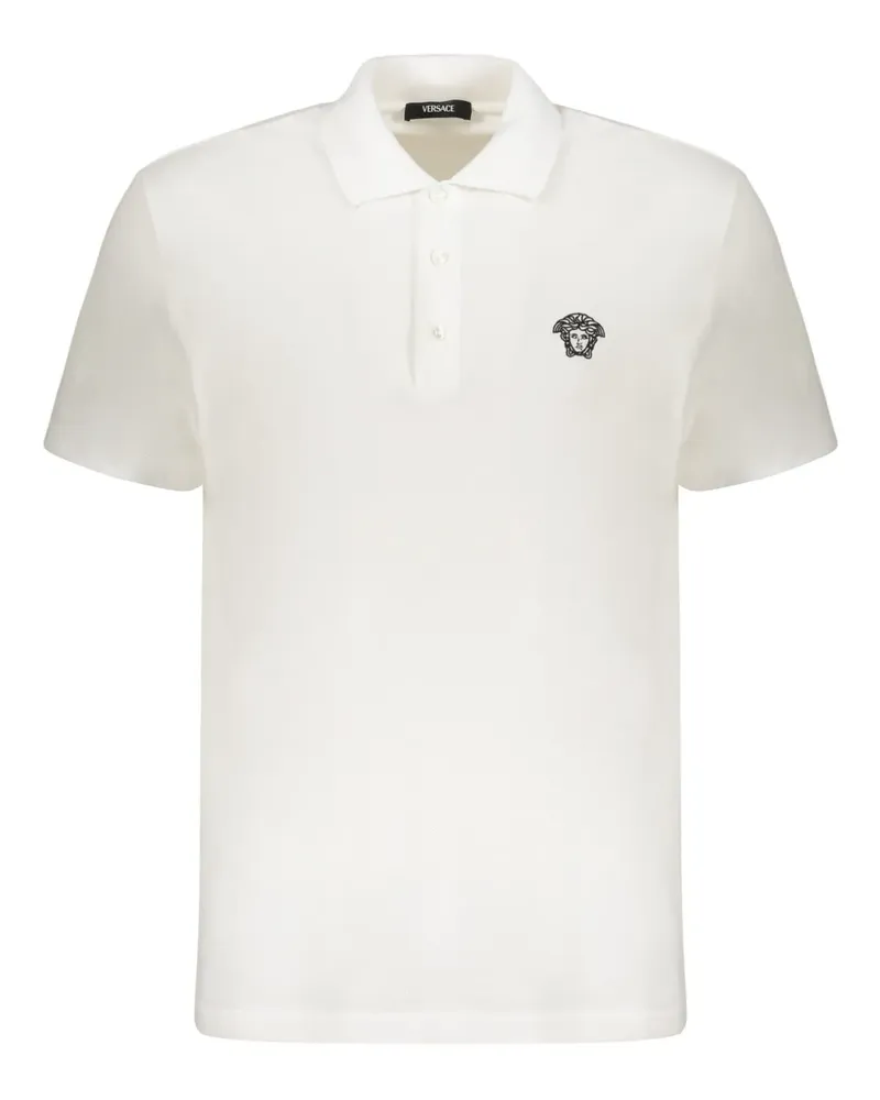 Versace Klassisches Poloshirt - Weiß Weiß