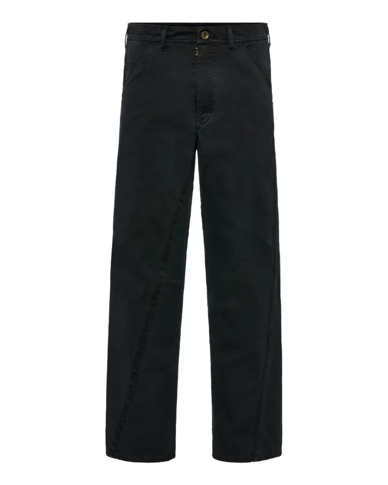 Maison Margiela Hose mit verdrehten Nähten - Schwarz Schwarz
