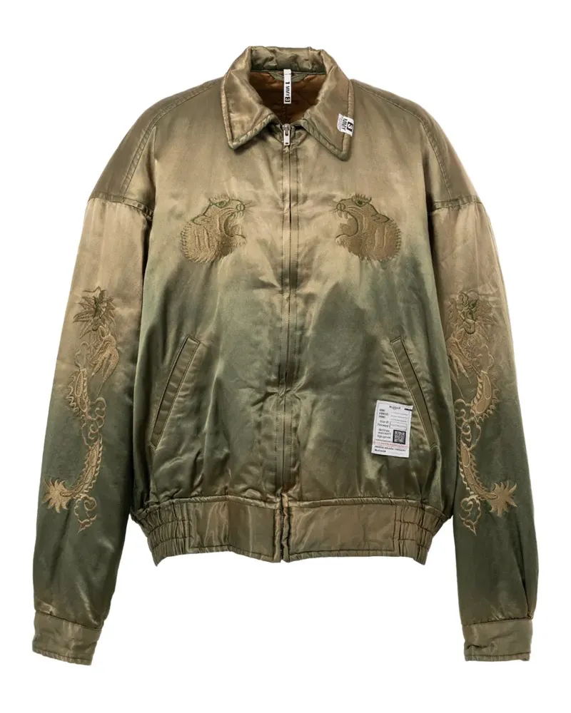 MIHARAYASUHIRO embroidered bomber jacket - Grün Grün