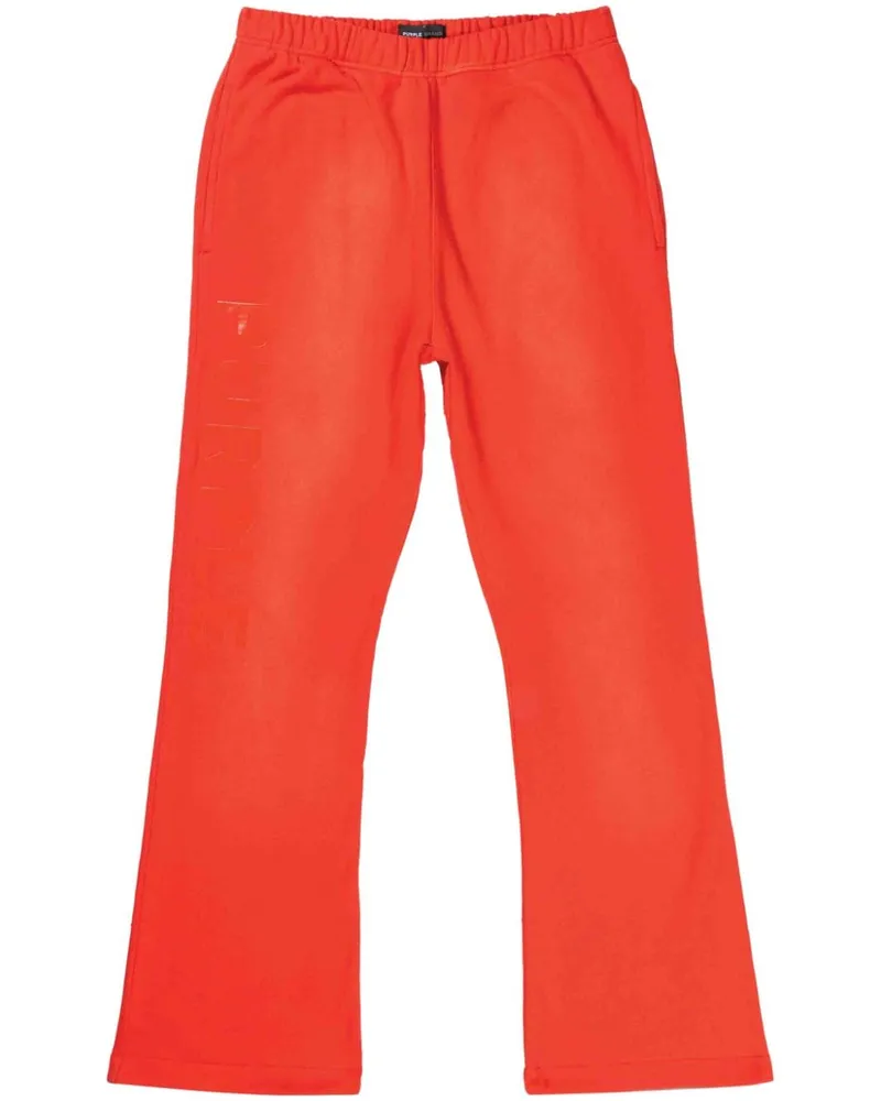 PURPLE BRAND Jogginghose mit Logo-Prägung - Rot Rot