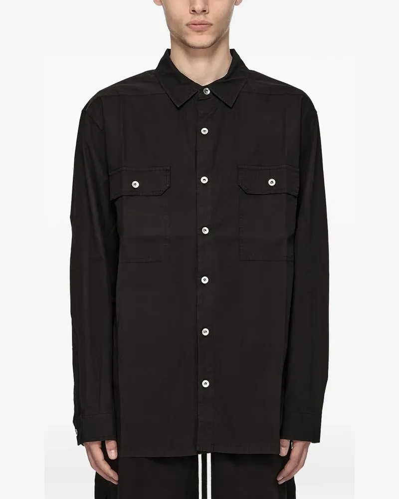 DRKSHDW by Rick Owens Klassisches Hemd - Schwarz Schwarz