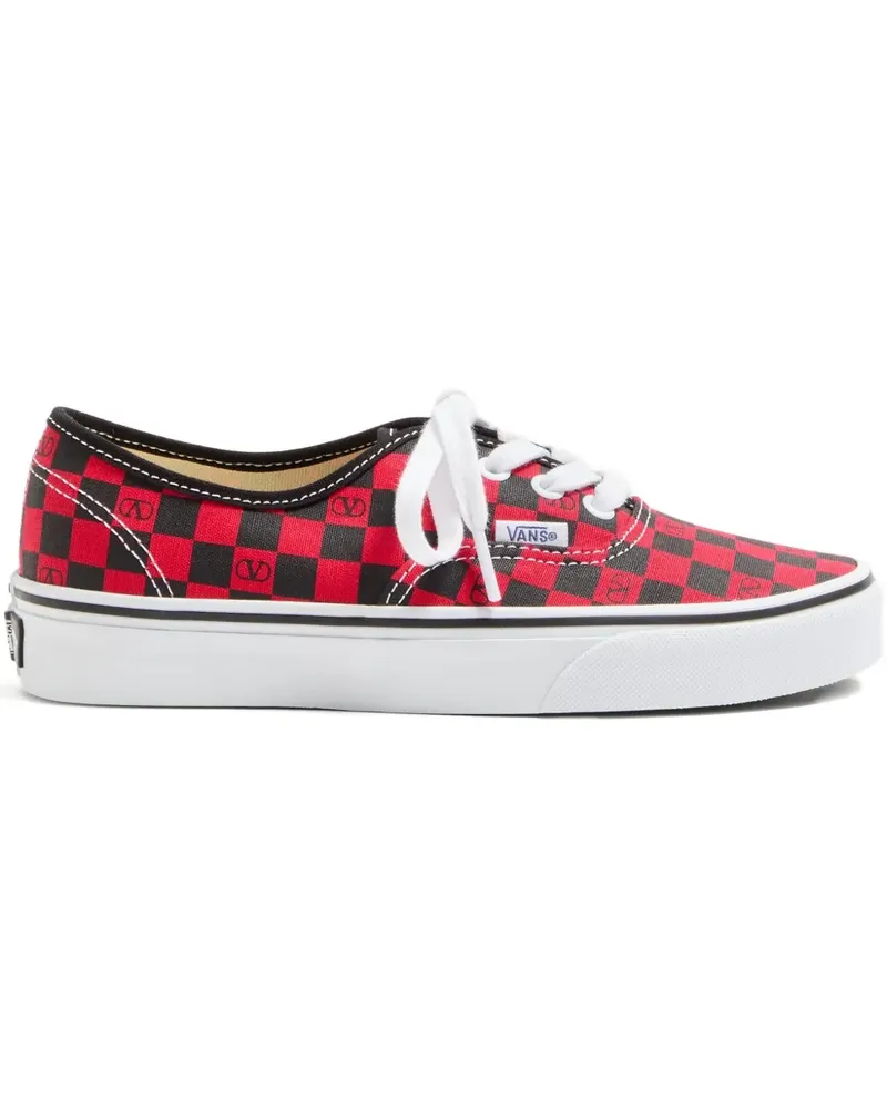 Valentino Garavani x Vans Schachbrett-Sneakers mit V-Logo - Rot Rot
