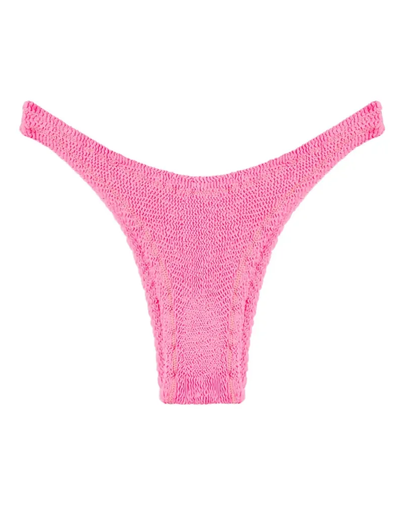 Reina Olga Ginny crinkled bikini bottoms - Rosa Rosa