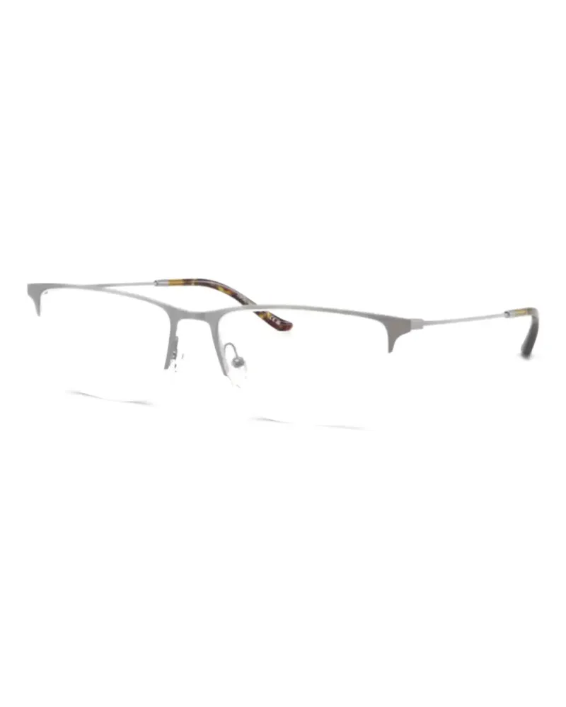 Emporio Armani Brille mit eckigem Gestell - Grau Grau