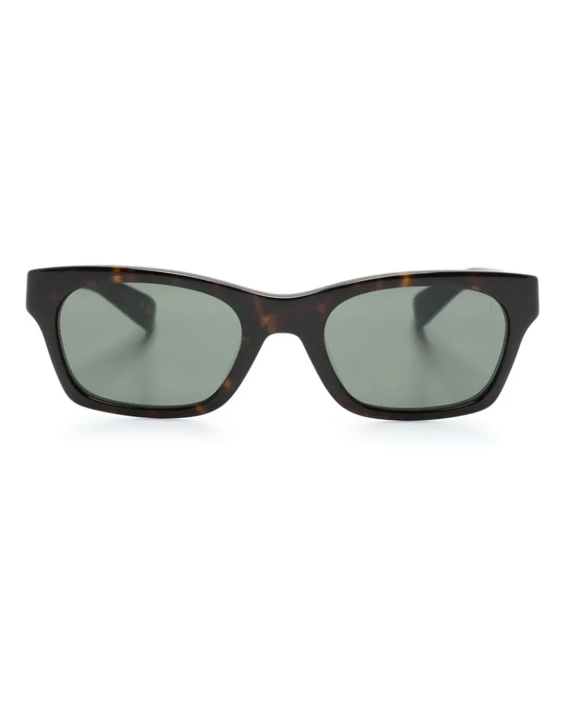 Dunhill Sonnenbrille mit eckigem Gestell Braun