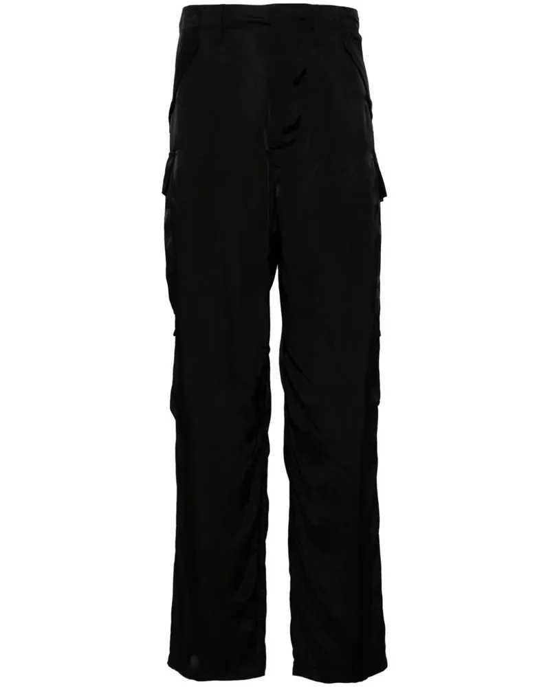 Moschino Hose aus Satin - Schwarz Schwarz