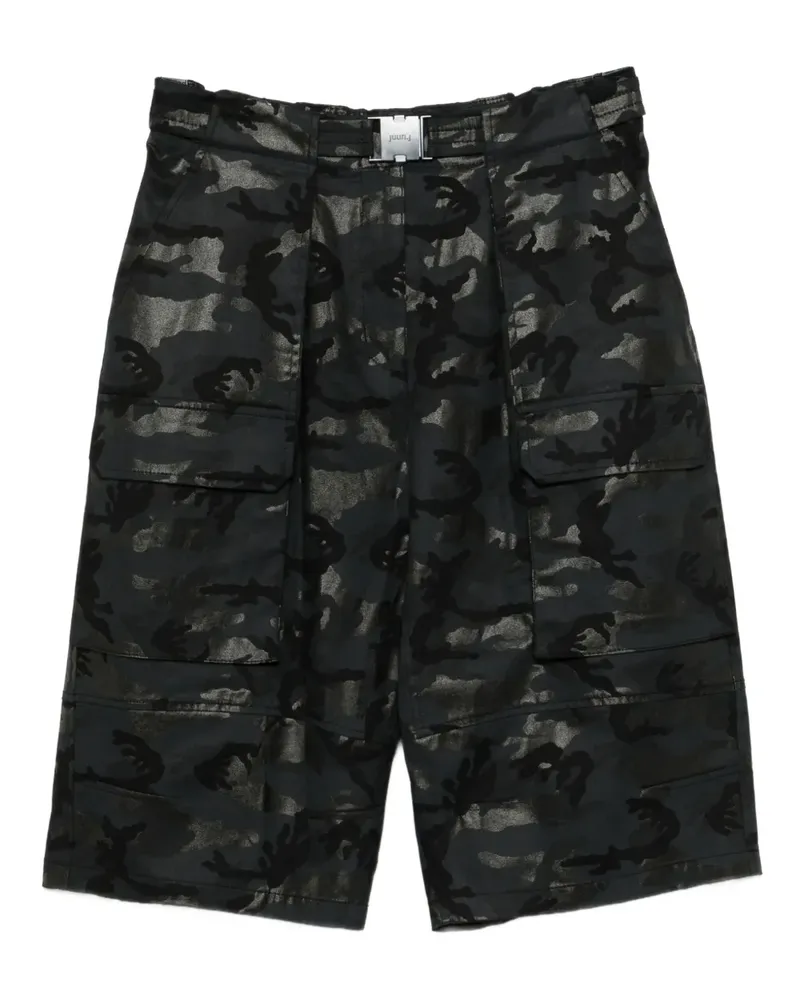 JUUN.J Cargo-Shorts mit Camouflage-Print - Schwarz Schwarz
