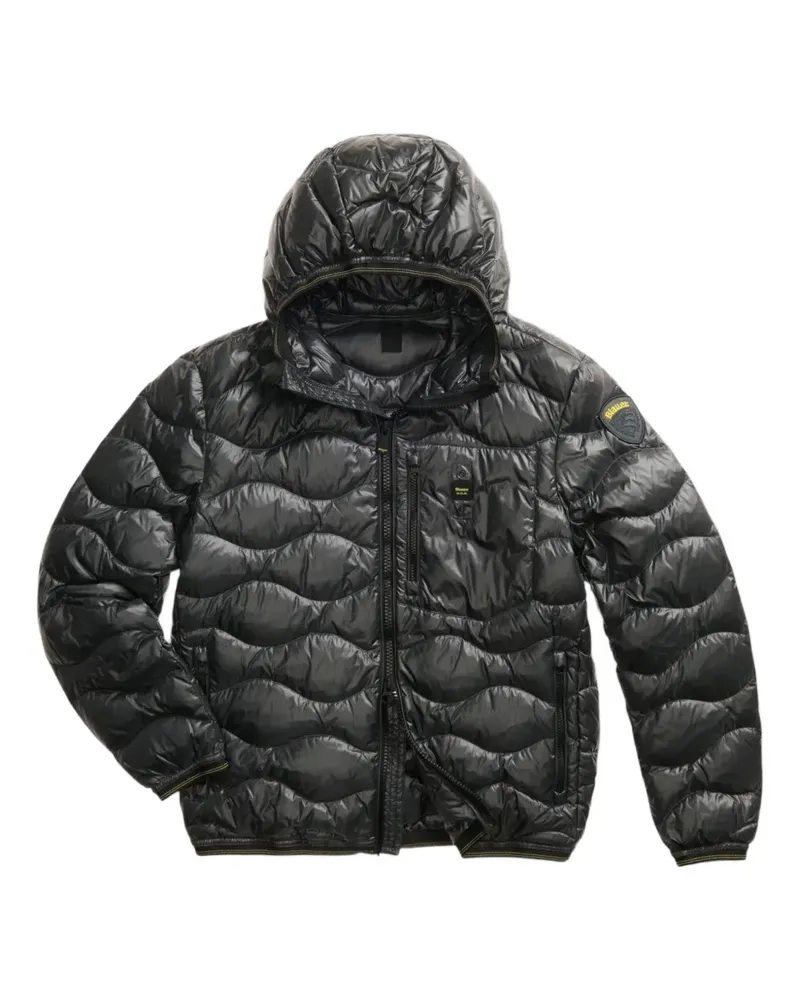 Blauer Wave hooded jacket - Schwarz Schwarz