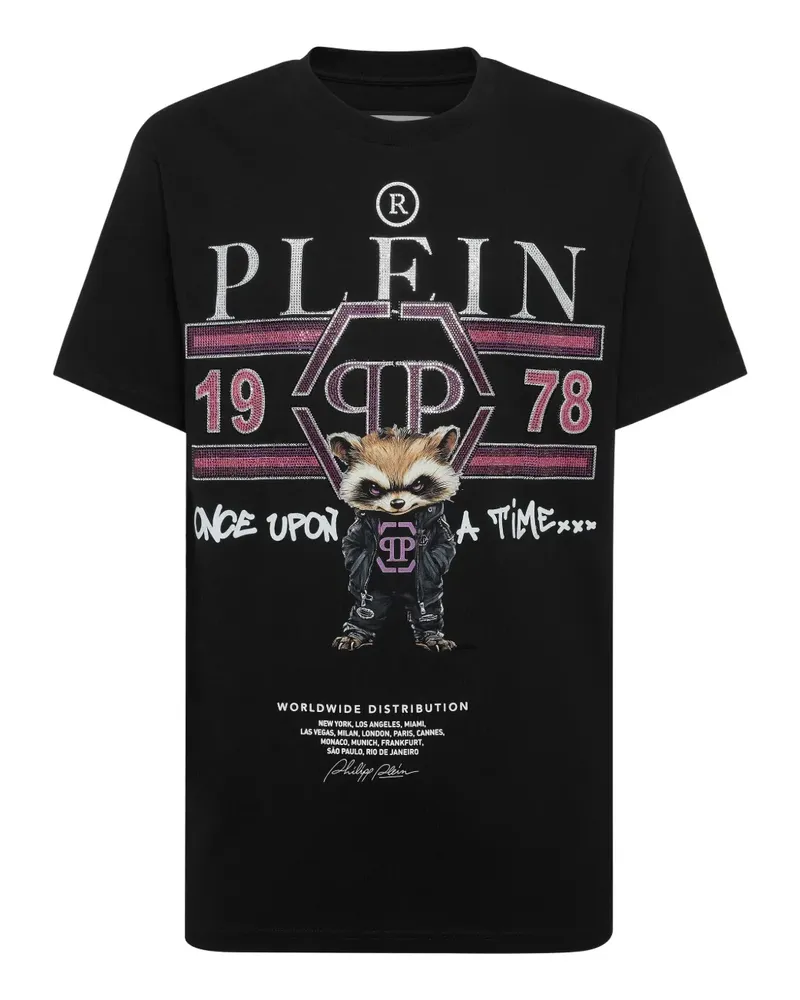 Philipp Plein T-Shirt mit grafischem Print - Schwarz Schwarz