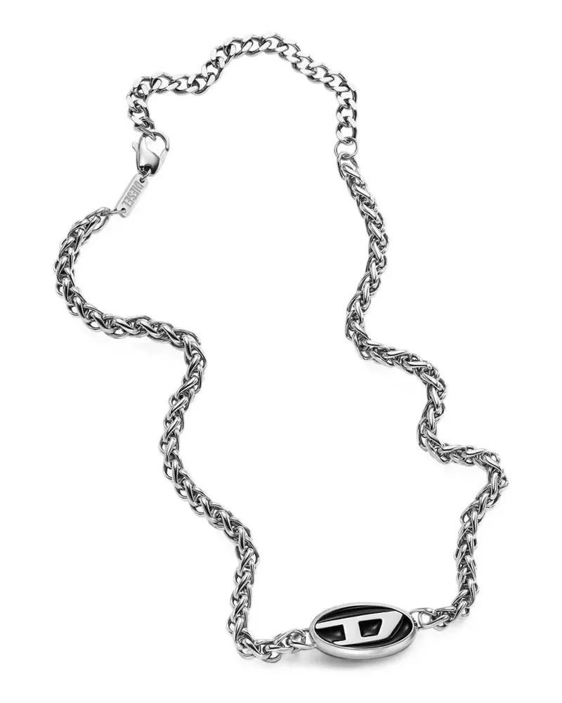 Diesel stainless steel chain necklace - Silber Silber