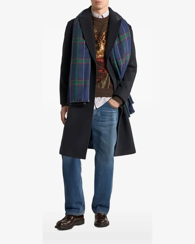 Etro Doppelreihiger Mantel aus Kaschmir - Blau Blau