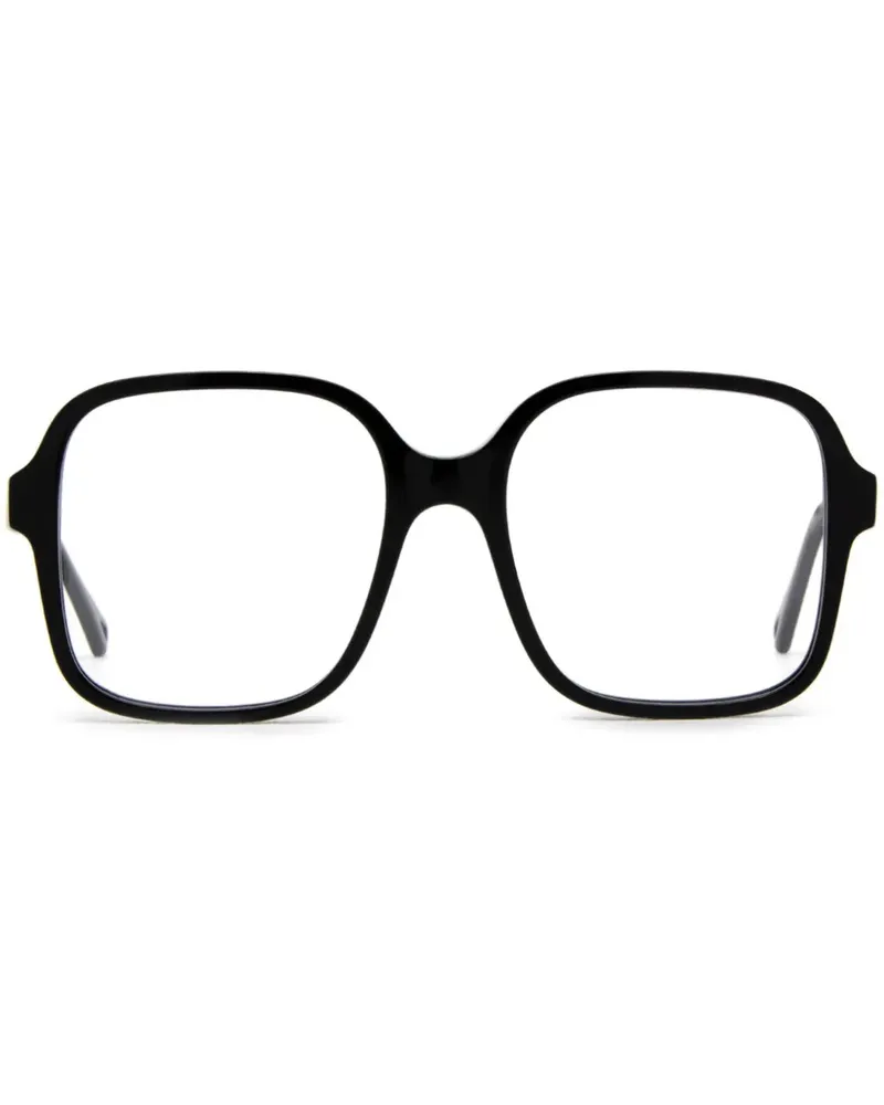 Chloé Brille mit eckigem Gestell - Schwarz Schwarz
