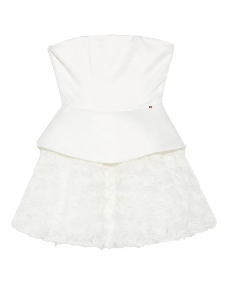 NISSA Minikleid mit Blumendetail - Weiß Weiß