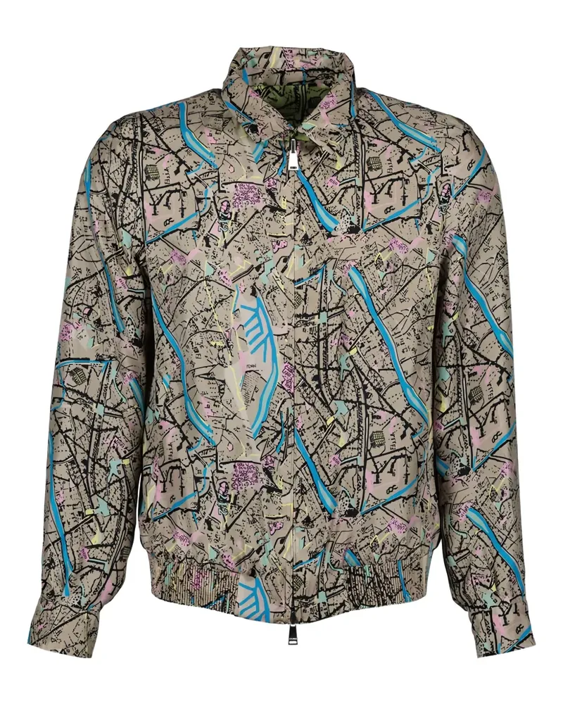 Fendi Wendbare  Map Hemdjacke - Grün Grün