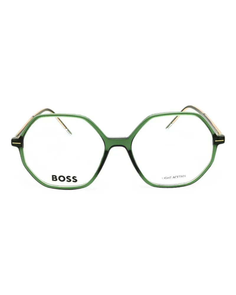 HUGO BOSS geometric-frame glasses - Gold Gold