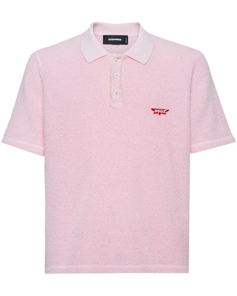 Dsquared2 Poloshirt mit Logo-Applikation - Rosa Rosa