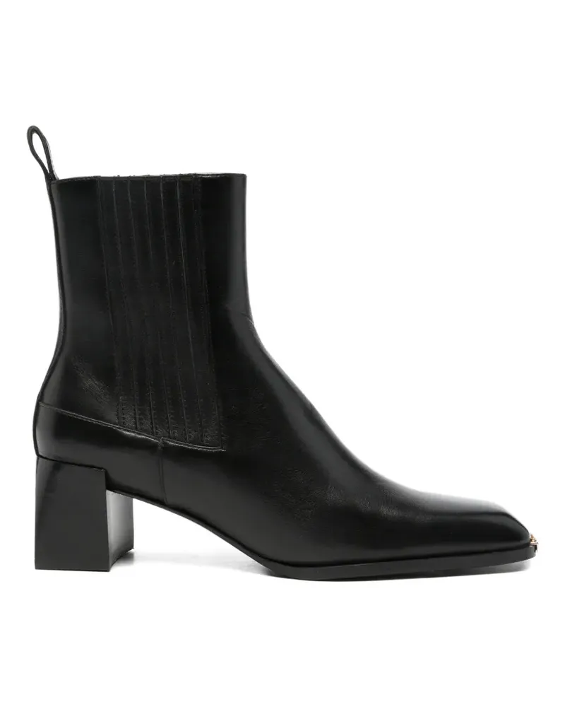 Sandro Stiefeletten mit elastischen Einsätzen - Schwarz Schwarz