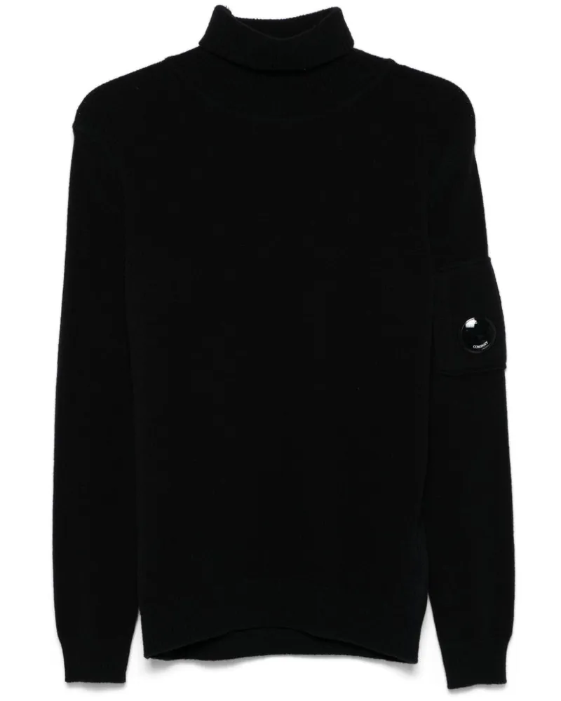 C.P. Company Pullover mit Lens-Detail - Schwarz Schwarz