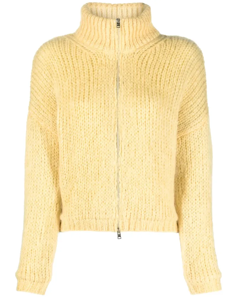 Herno Gehäkelter Cardigan - Gelb Gelb
