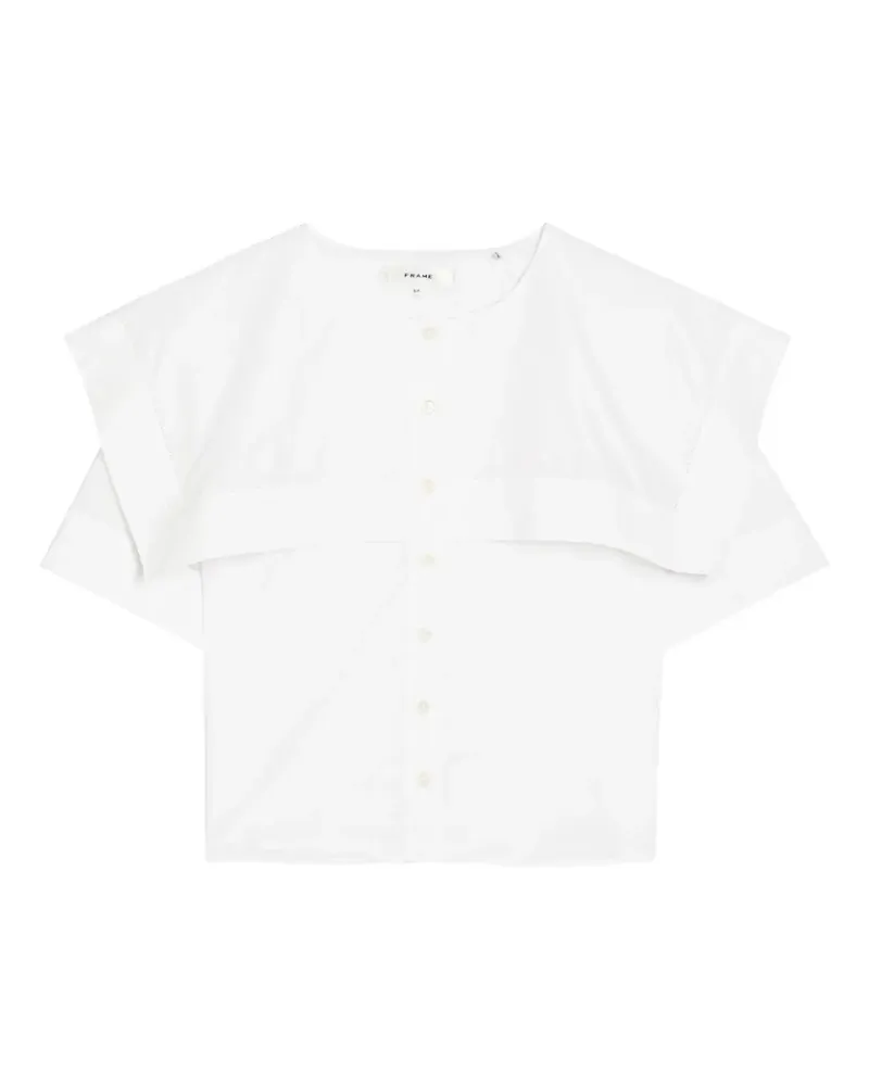 Frame Denim The Sleek Cape short-sleeves shirt - Weiß Weiß