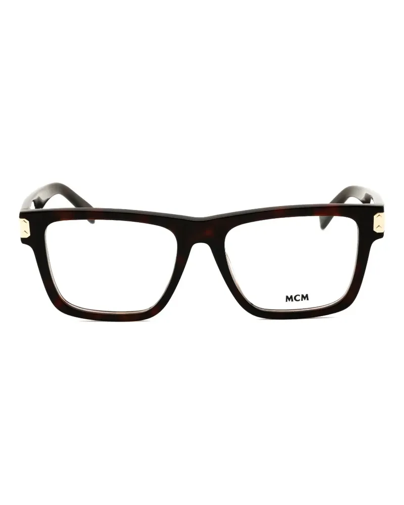 MCM rectangle-frame glasses - Braun Braun