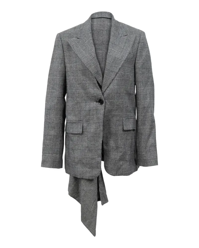 Proenza Schouler asymmetric draped blazer - Grau Grau