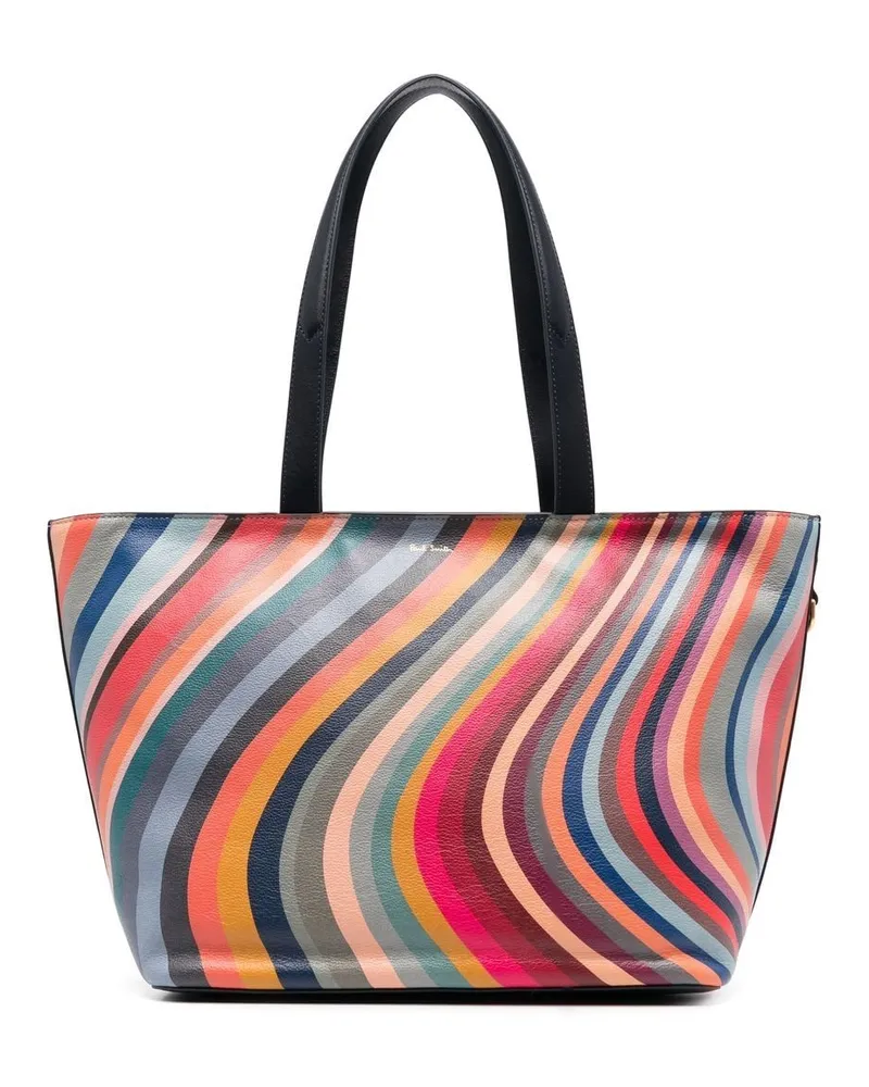 Paul Smith Gestreifte Handtasche Blau