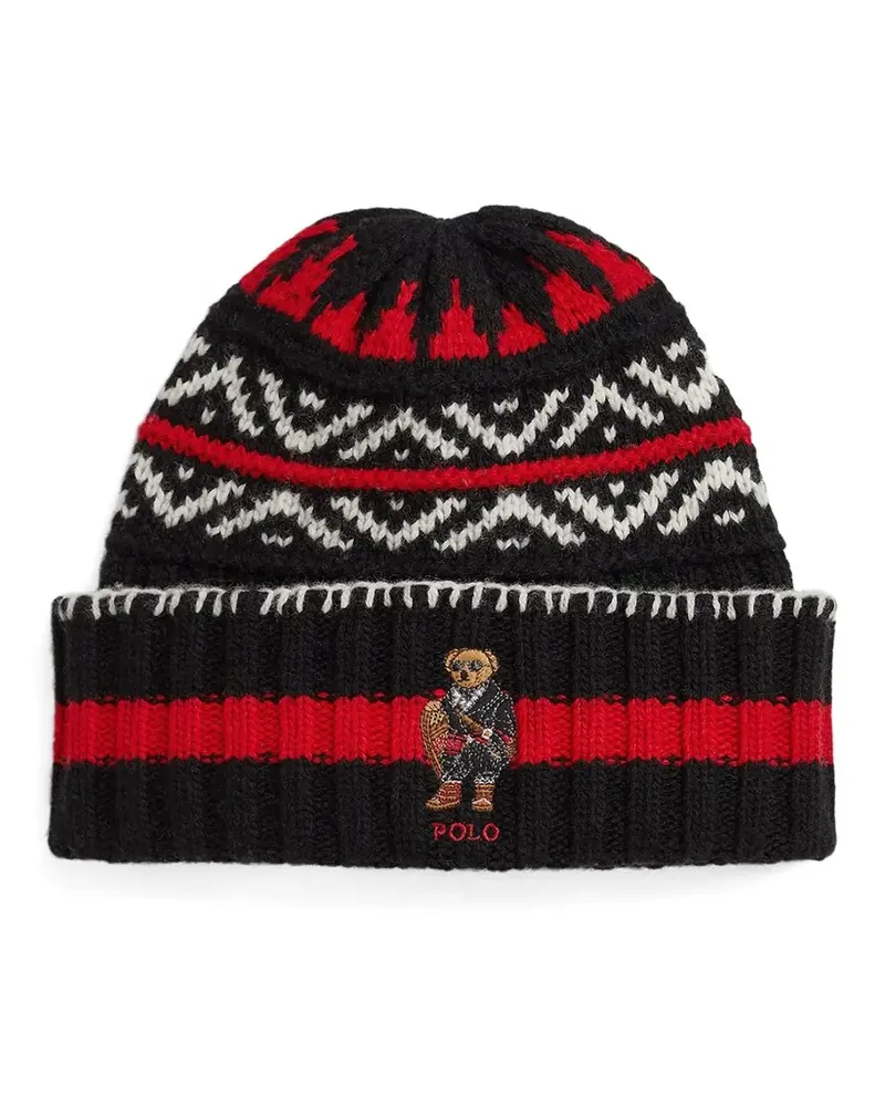 Ralph Lauren Polo Bear beanie hat - Schwarz Schwarz