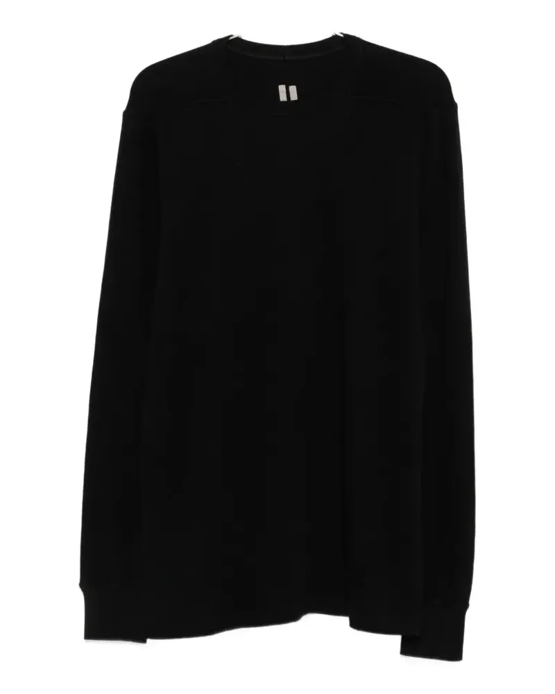 Rick Owens Gerippter Pullover - Schwarz Schwarz