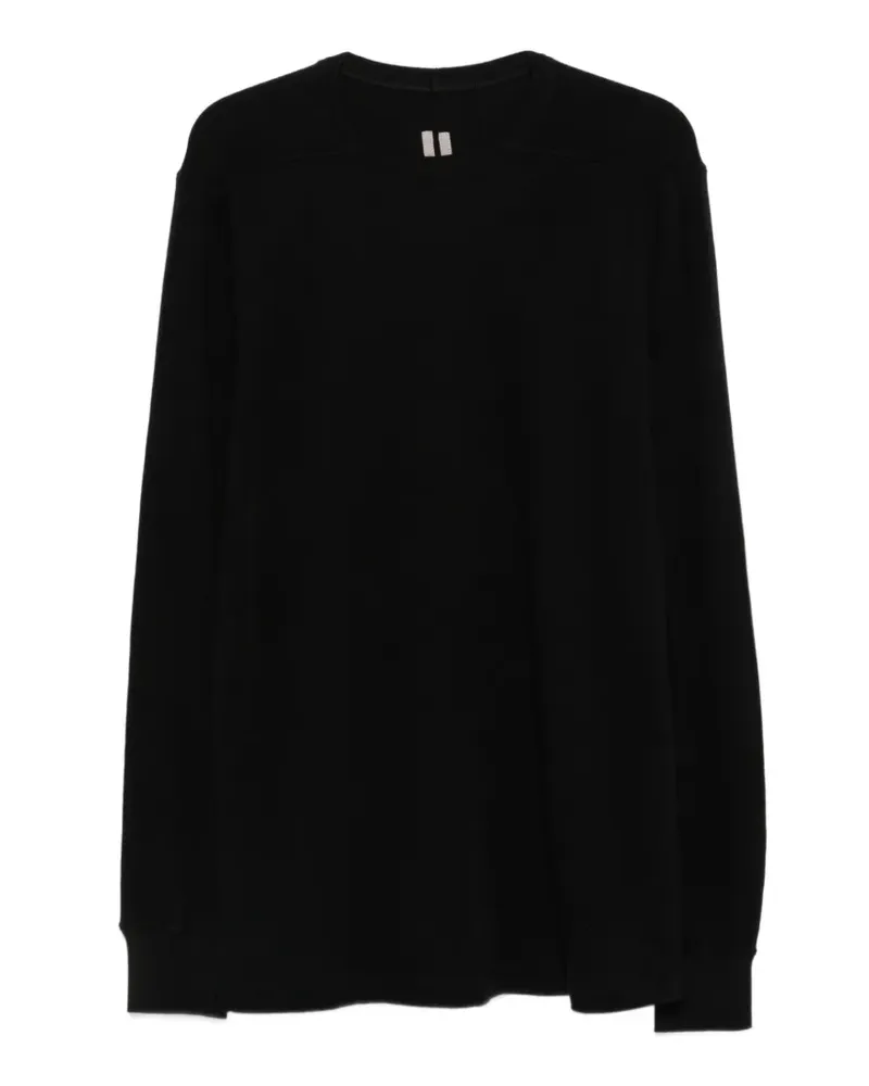 Rick Owens Gerippter Pullover - Schwarz Schwarz