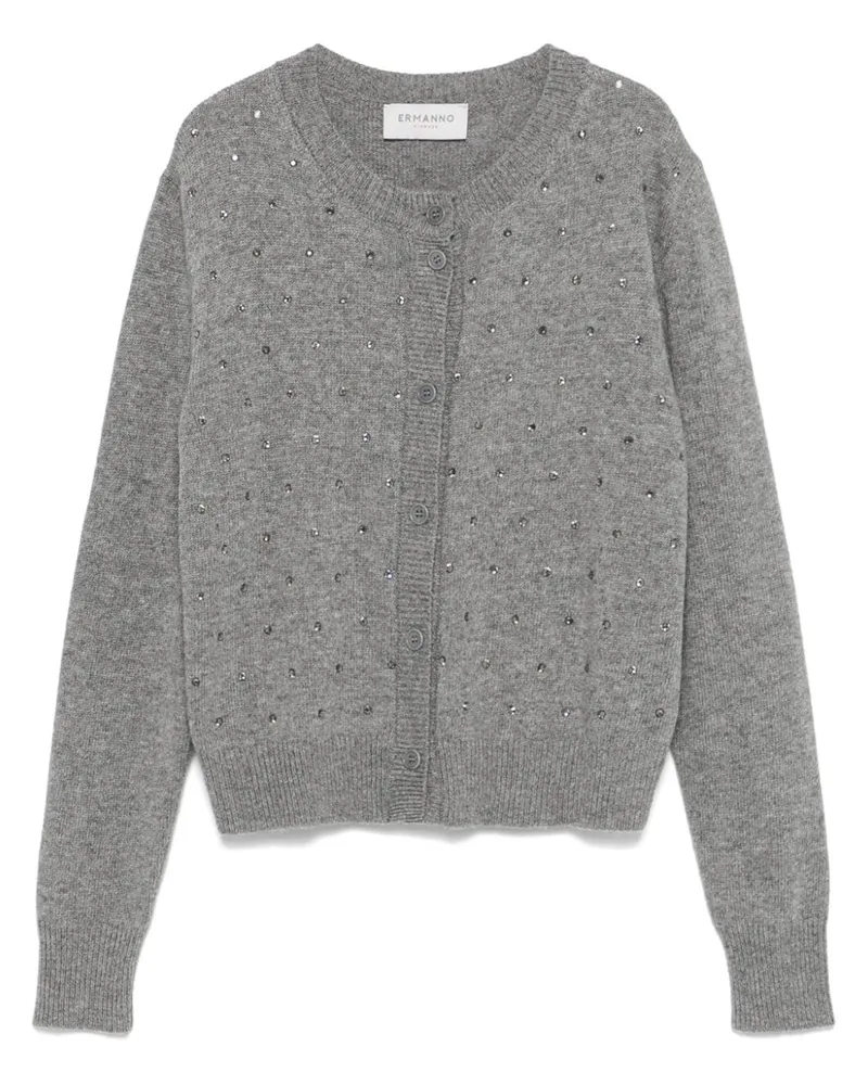 Ermanno Scervino Cardigan mit Strass Grau