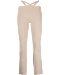 Alexander Wang criss-cross strap leggings Nude